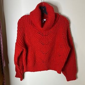 By SWAN Paris Red Turtleneck Sweater